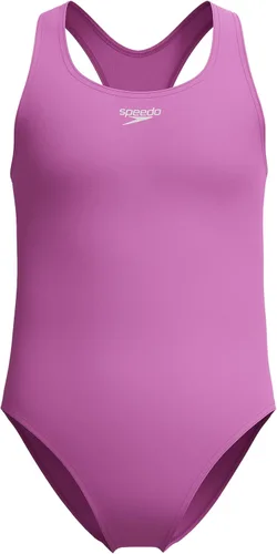 Vista 8 de Speedo Traje de baño de una pieza para niñas con espalda cruzada cerrada Plano 2023
