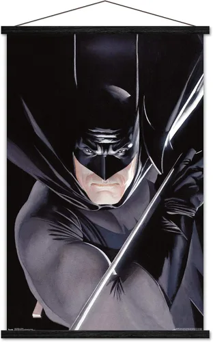 Vista 18 de Trends International DC Comics Batman - Póster de pared de retrato, 14.725 x 22.375 pulgadas, versión enmarcada de madera de granero