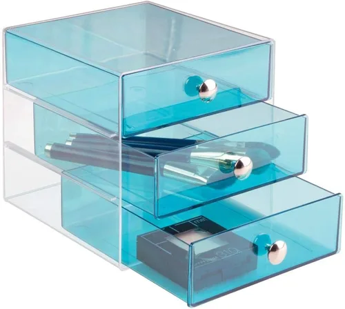Vista 6 de iDesign - Organizador de almacenamiento de 3 cajones para cosméticos Plástico sin BPA