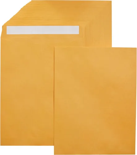 Vista 10 de Amazon Basics - Sobres para envíos de catálogo, cierre adhesivo, 6 x 9 pulgadas, marrón kraft, paquete de 500