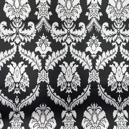 Vista 11 de Yifely SimpleLife4U - Revestimiento decorativo de papel de damasco plateado para cajones de estantes, color negro, para despegar y pegar, 17 x 118