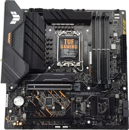 Vista 3 de ASUS TUF Gaming B660M-PLUS WiFi Intel LGA 1700 Micro ATX DDR5 placa base