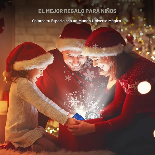Vista 6 de Proyector de luces de copo de nieve para exteriores, 9 vatios súper brillantes, lámpara de nevada, proyección de luz nocturna, luces LED