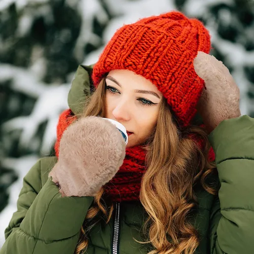 Vista 7 de 3 pares de guantes de piel sintética tirón para mujer cálida convertible sin dedos guantes mullidos Flip Cover guantes de invierno suave y difuso