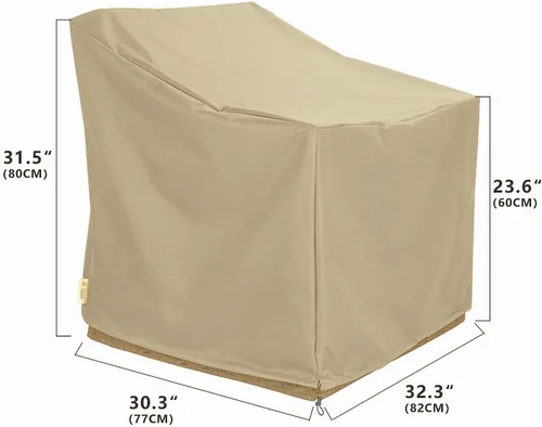 Vista 4 de Fundas para Muebles de Patio, Funda para Muebles de Exterior Impermeable, Fundas de Juego de Muebles de Patio para Juego de Conversación al Aire