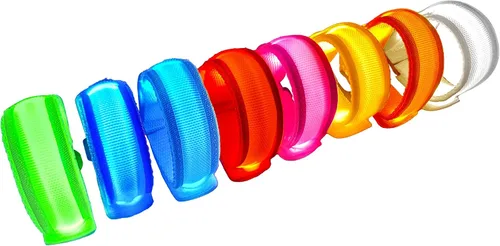 Vista 13 de KIRALUMI 8 pulseras LED que brillan en la oscuridad, pulseras de fiesta de Halloween que brillan en la oscuridad, suministros para Navidad