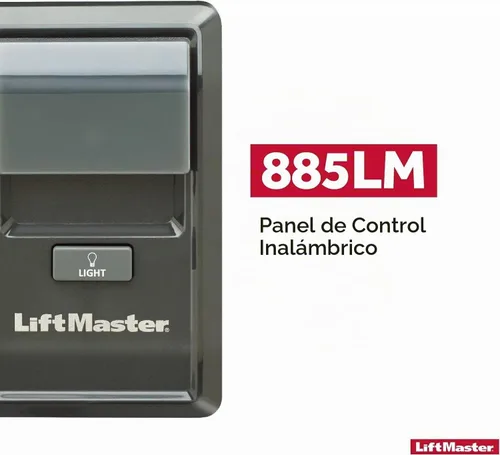 Vista 2 de Liftmaster 885LM multiuso, control inalámbrico inteligente para pared para seguridad del garage + 2.0