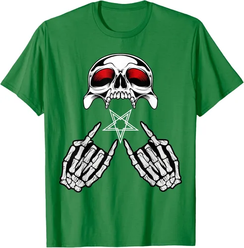 Vista 3 de Camisas de metal pesado con diseño de abanico de metal Negro
