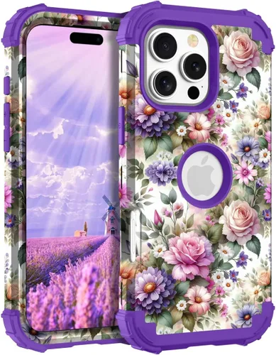 Vista 15 de Hocase Funda para iPhone SE 2022/2020, resistente a prueba de golpes, de plástico duro+goma de silicona, funda protectora híbrida para iPhone SE