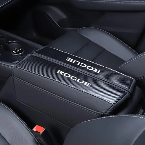 Vista 13 de XITER Protector de funda para reposabrazos de automóvil, 1 almohadilla de cuero para consola central para Nissan Rogue 2014-2020, 2017-2022 Rogue