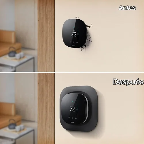 Vista 8 de CaseBot Placa de pared para termostato inteligente Ecobee Premium/mejorado Negro mate