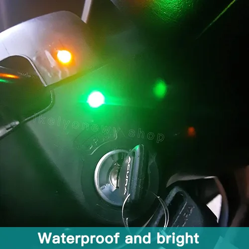 Vista 5 de Luz indicadora LED metálica de 6 mm, pequeña, 12 V, impermeable, lámpara de señal de 24 voltios, luces de salpicadero, precableada, eléctrica