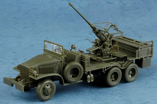Vista 3 de Hobby Boss GMC Bofors - Kit de construcción de modelo de vehículo de pistola de 1.575 in