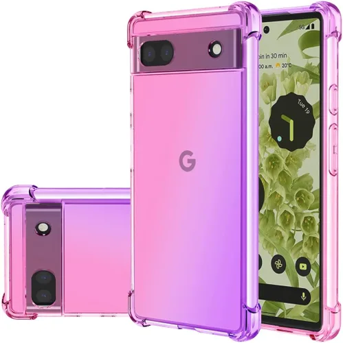 Vista 9 de Funda para Google Pixel 6A - 6.2 pulgadas Lindas Niñas Gradient Slim Anti Scratch Soft TPU Funda protectora a prueba de golpes para Google Pixel 6A