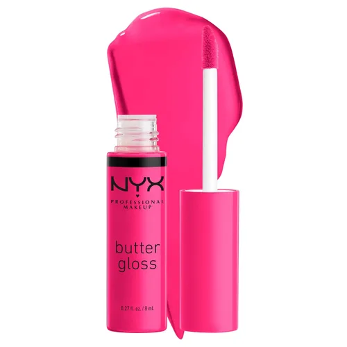 Vista 19 de NYX MAQUILLAJE PROFESIONAL Brillo de mantequilla, brillo de labios no pegajoso, - Eclair (rosa)