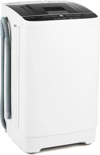 Vista 10 de Giantex 7.7LBS Portable Washing Machine, Top Load Full-Automatic (Grey)