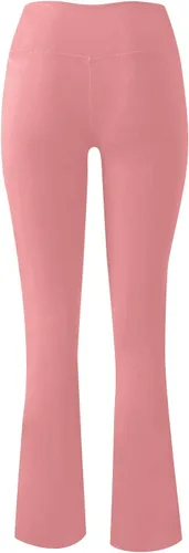 Vista 5 de Leggings de cintura alta para mujer, pantalones de yoga cruzados, pierna acampanada, corte de bota, pantalones deportivos con parte inferior