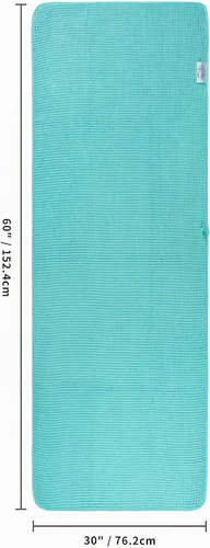 Vista 3 de POLYTE Toalla de baño de microfibra de gran tamaño de 430 GSM, de secado rápido, sin pelusas, 60 x 30 pulgadas, paquete de 4 (tejido de waffle)