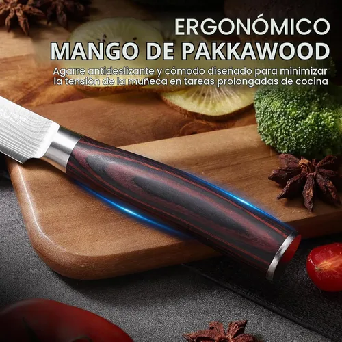 Vista 6 de DiiHAUZZ Paring Knife, 3.5 Inch Fruit Knife, High Carbon Stainless Steel