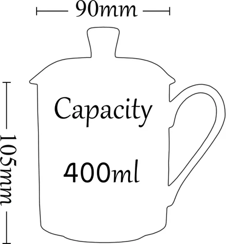 Vista 5 de Práctico sistema de elaboración de té chino gongfu en hebras y de café, para uso doméstico, en viajes y en la oficina, de porcelana de hueso, taza