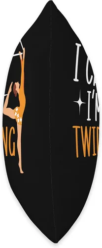 Vista 2 de I Can't I'm Twirling Baton Twirler Baton Twirling Throw Pillow