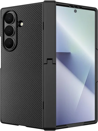 Vista 8 de STORMTAL Funda de cuero diseñada para Samsung Galaxy Z Fold 7 con [protección de bisagra] [protector de pantalla integrado] [atril] funda protectora