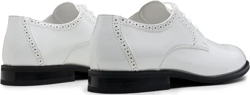 Vista 8 de Vostey - Zapatos de vestir para hombre, estilo clásico Wingtip Brogue para hombre, Oxfords