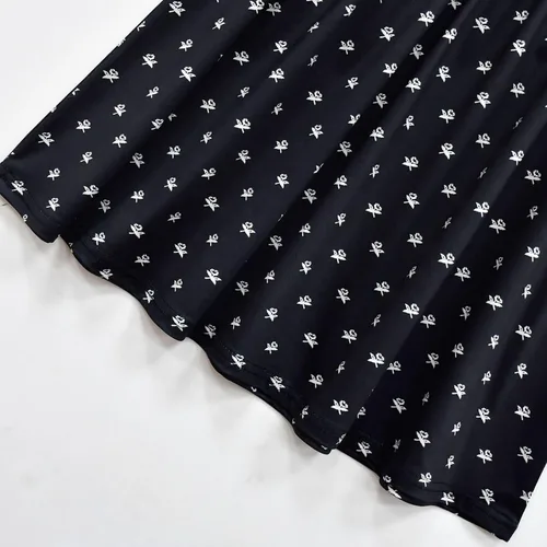 Vista 9 de Hqroidd Vestido gótico negro para niñas, disfraz de Halloween, vestido con estampado negro con bolsa