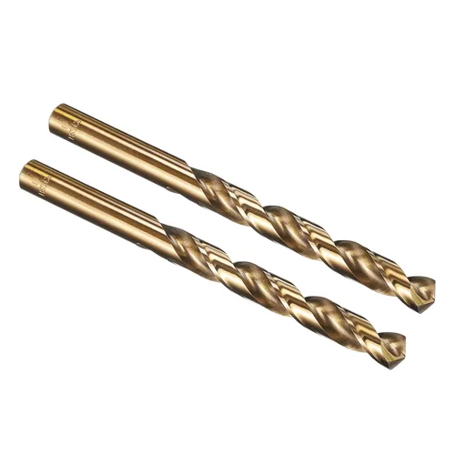 Vista 129 de PATIKIL Broca Jobber de 0.039 in, vástago recto M35 cobalto 5% acero de alta velocidad 135° acabado dorado para metal duro de acero inoxidable - 2
