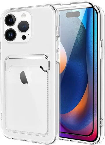 Vista 100 de MZELQ Compatible con iPhone 11 Funda TPU Soporte para Tarjetas Cubierta de Billetera, Protección de Cámara + Protector de Pantalla Funda Suave