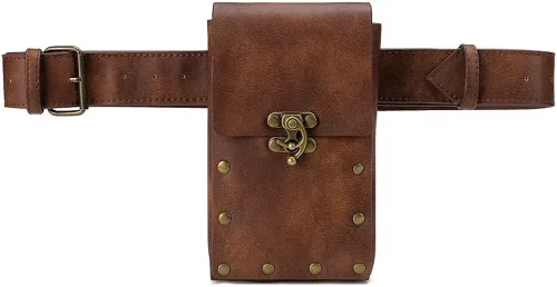 Vista 8 de Rebajas Cyber Monday Ofertas Venta Steampunk Riñonera Bolso para cintura Moda Gótico Hombro Bandolera Bandolera Muslo Pierna Capucha Bolsa de Viaje