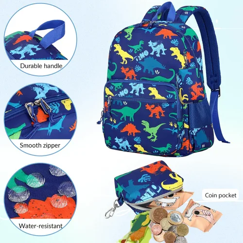 Vista 57 de Mygreen - Mochila escolar con bonitos diseños para niños y niñas, 11.5 x 15.7 x 5.1 pulgadas