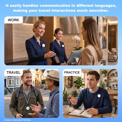 Vista 7 de Dispositivo de traductor de idiomas AI, traductor inteligente de IA