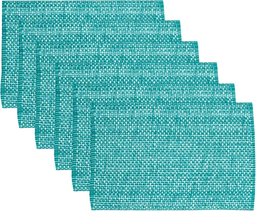 Vista 23 de Camino de mesa 100% algodón para mesas de comedor, rectangular, tejido de dos tonos, 72 x 13 pulgadas, suave y duradero, color negro (paquete de 1)