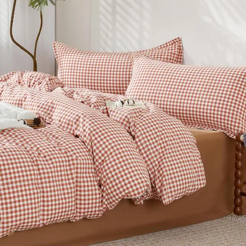 Vista 45 de SAPHREAS Juego de Funda de Edredón de Flores Rosas 2 piezas Algodón Estilo Jardín Campanilla Floral Ropa de Cama Juego de Funda de Edredón 100%