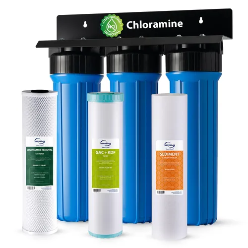 Vista 13 de iSpring Sistema de filtro de agua antiincrustante para toda la casa con filtros de agua de sedimentos, polifosfatos y bloques de carbono