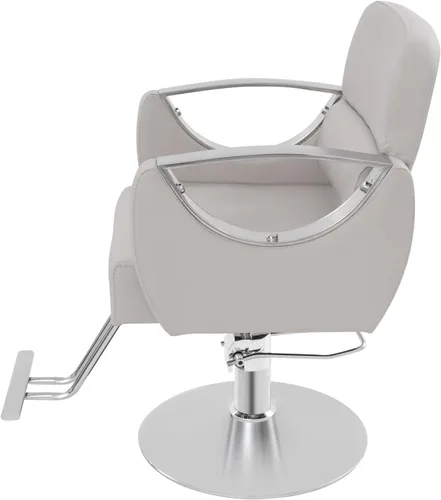 Vista 6 de Sillas de peluquería para estilistas, silla de salón hidráulica de altura ajustable, rotación de 360 grados, equipo de belleza de spa para Beige