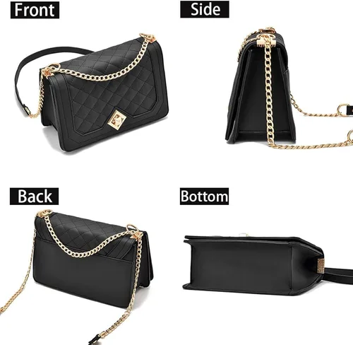 Vista 5 de Bolso cruzado pequeño para mujer, bolso de hombro de piel sintética, bolso de mano pequeño, bolso de mano versátil de moda