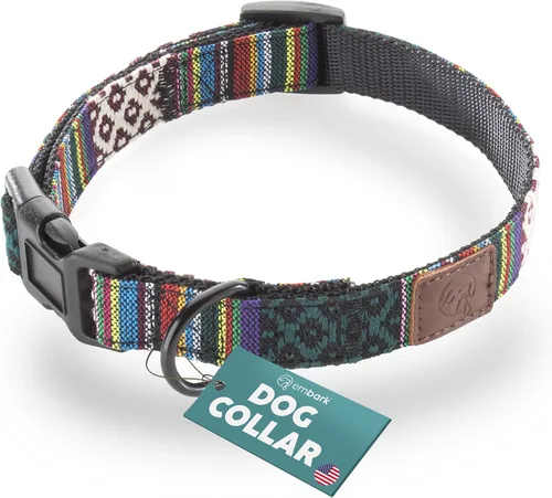 Vista 11 de Embark Adventure Collar para Perros – Collares de perro de nailon elegantes y duraderos para perros pequeños, cómodo collar para mascotas, collares