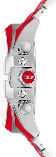 Vista 3 de Diesel Mega Chief Reloj de acero inoxidable para hombre con movimiento analógico o digital