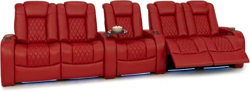 Vista 78 de Seatcraft Asientos de cine en casa Virtuoso LT Tawny Single reclinable Leonado