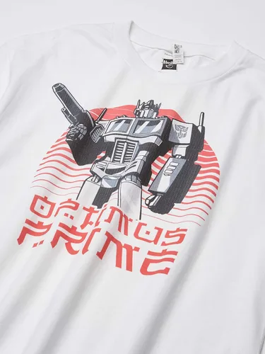 Vista 2 de Transformers Optimus Prime Kanji Look Basic - Camiseta sólida para hombre
