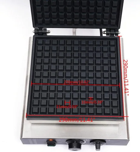 Vista 6 de Máquina de gofres antiadherente, gofres esponjosos estilo restaurante en menos de 5 minutos, fácil de limpiar y limpiar, máquina para hacer gofres
