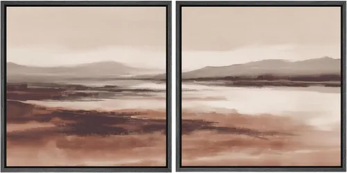Vista 85 de SIGNFORD Impresión en Lienzo Enmarcado Arte de Pared Art Nouveau Lago de Cisnes Elegantes Ilustraciones de Aves Acuáticas Moderno Boho Naturaleza