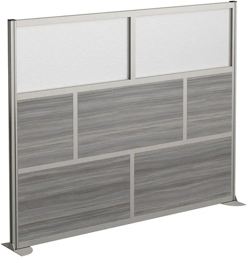 Vista 2 de NBF - Divisor de pared de panel de privacidad para cubículo, separador de habitación moderno, panel divisor de habitación portátil de pie sin Nogal