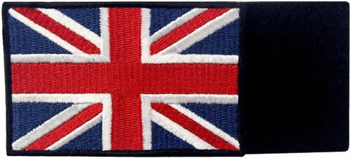Vista 5 de EmbTao Parches British Union Jack Bordado Bandera de Inglaterra Reino Unido Gran Bretaña Gancho & Bucle Emblema