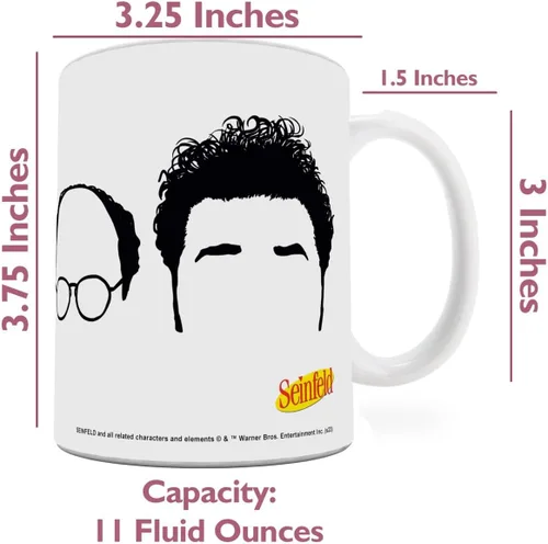Vista 221 de Trend Setters Friends the Television Show – 25 años – Mercancía oficial – Taza de café o té de cerámica blanca de 11 onzas – perfecta para regalar