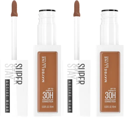 Vista 17 de Maybelline Super Stay - Maquillaje corrector líquido, corrector de cobertura completa, hasta 30 horas de duración, resistente a la transferencia SS