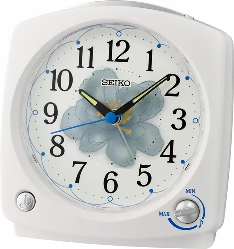 Vista 12 de SEIKO QHL097LLH Reloj despertador digital para dormitorio, azul mate, 2.6 x 2.4 pulgadas