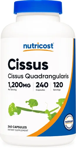 Vista 6 de Nutricost Cissus Quadrangularis (1200 mg) 120 cápsulas, 60 porciones Sin gluten, sin OMG, apto para vegetarianos